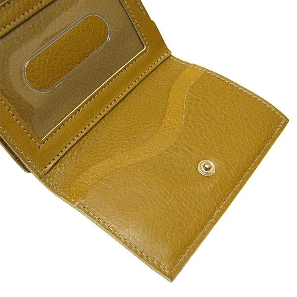 IL BISONTE イルビゾンテ 三つ折り財布 C0593/MEP 1058 CURRY 小銭入れあり 牛革 レザーウォレット コンパクト財布 サブ財布 イタリア製 | IL BISONTE | 04