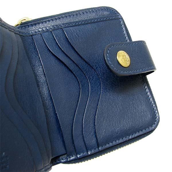 IL BISONTE（イルビゾンテ） 折り財布 C0960..LL 894/ネイビー 小銭