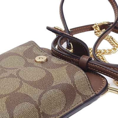 COACH コーチアウトレット C7397 IMBDX カーキ×サドル ゴールド色金具