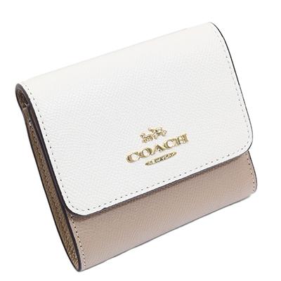 COACH ホワイト 三つ折り財布 コーチ アウトレット 三つ折り財布 レディース マイクロ