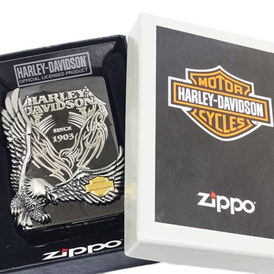 新品　ハーレーダビッドソン ジッポー zippo ブラックイオン　ゴールドメッキ Harley Davidson zippo (ジッポー)ハーレーダビッドソン