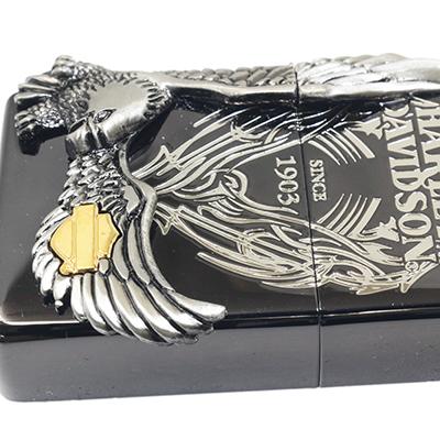 ZIPPO ジッポー ライター ハーレーダビッドソン HDP-18 ブラックイオン