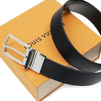 ルイヴィトン ベルト LV アズール ビトン メンズ 正規品 匿名配送 細身