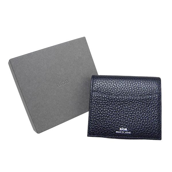 aioa コンパクト財布 MAB004D ネイビー アドリアレザー 折り財布 小銭入れ サブ財布 メンズ レディース 男女兼用 イタリアンレザー【日本製】バンビ |  | 01