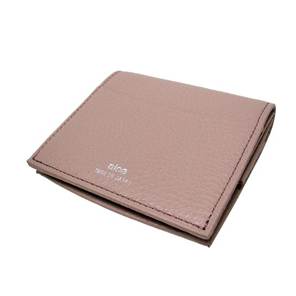 aioa コンパクト財布 MAB004P ピンク アドリアレザー 折り財布 小銭入れ サブ財布 レディース財布 イタリアンレザー【日本製】バンビ | 