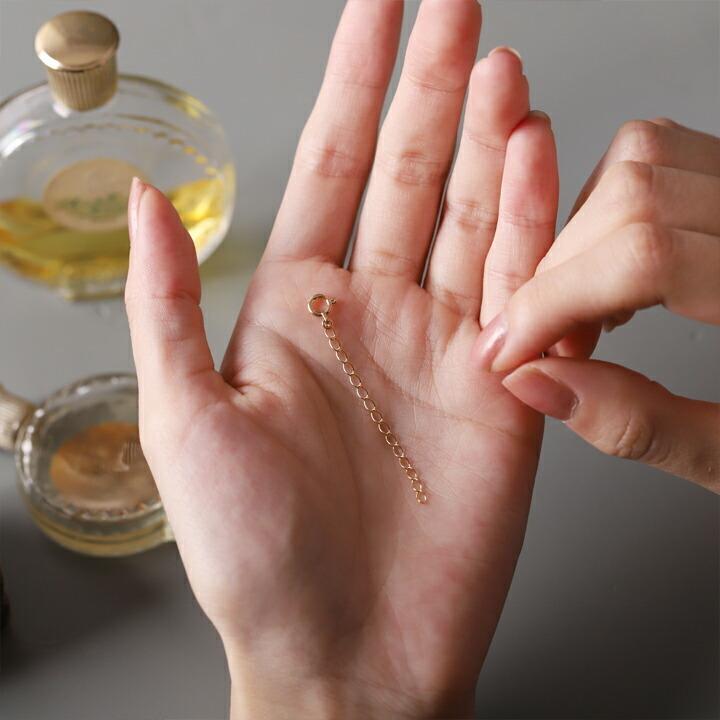 18金 アジャスターチェーン レディース メンズ シンプル ネックレス用 長さ調節 調整可能 アジャスター 5cm ゴールド | DEVAS | 04