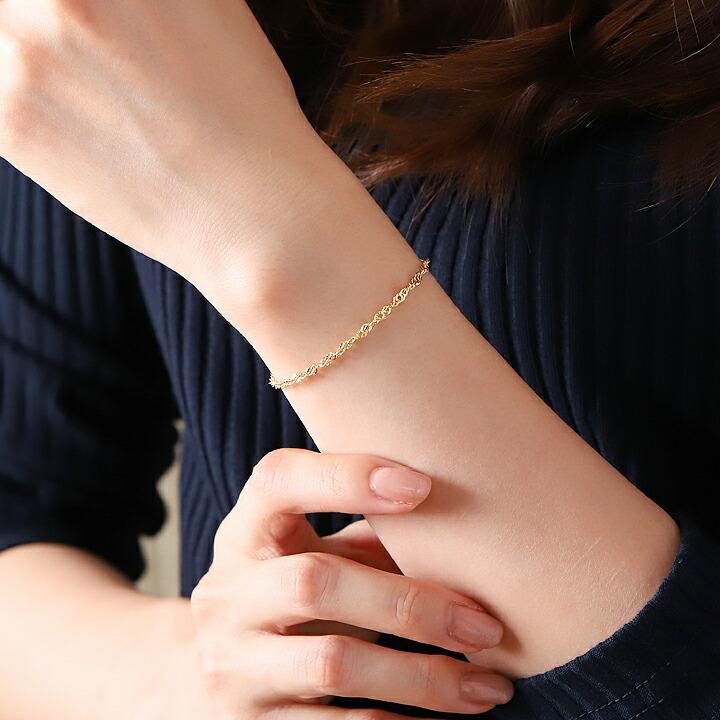 DEVAS 18金 ブレスレット k18 18金ブレスレット 18k レディース メンズ 