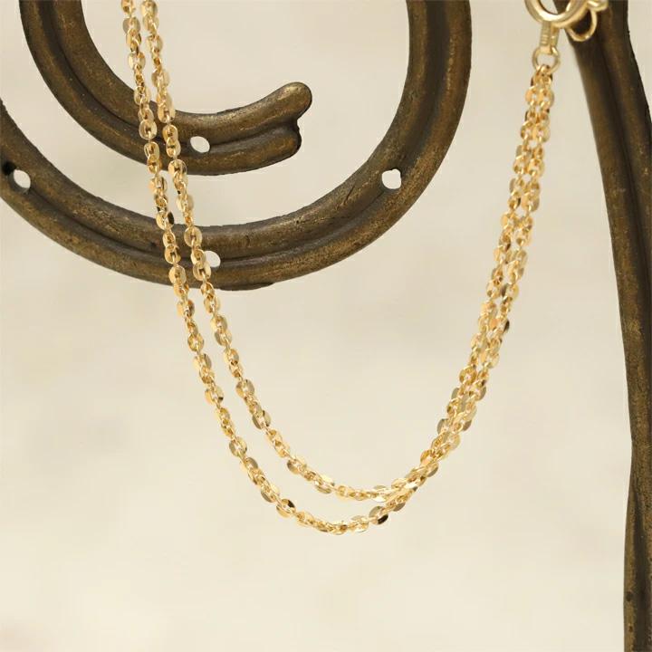 DEVAS 18金 ブレスレット k18 18金ブレスレット 18k レディース 2連