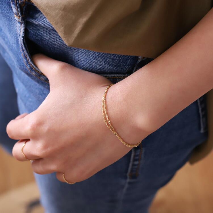 DEVAS 日曜限定クーポン有 18金 ブレスレット k18 18金ブレスレット 