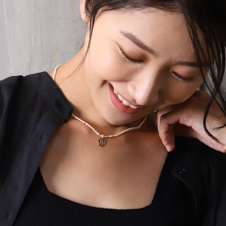 ペンダントトップ 18金 k18 18金ネックレス ペンダント レディース ハート エリザベス 18k ネックレス トップ | DEVAS | 14