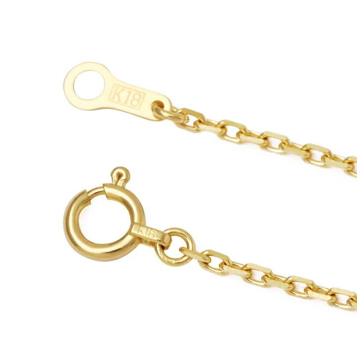 DEVAS 18金ネックレス k18 ネックレスチェーン あずきチェーン 小豆