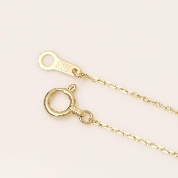 18金ネックレス k18 ネックレス 18金 レディース チェーン ネックレスチェーン 0.9mm幅 カットあずき 18k ゴールド シンプル 18 金 チェーンのみ 40cm 45cm 50cm | DEVAS | 04