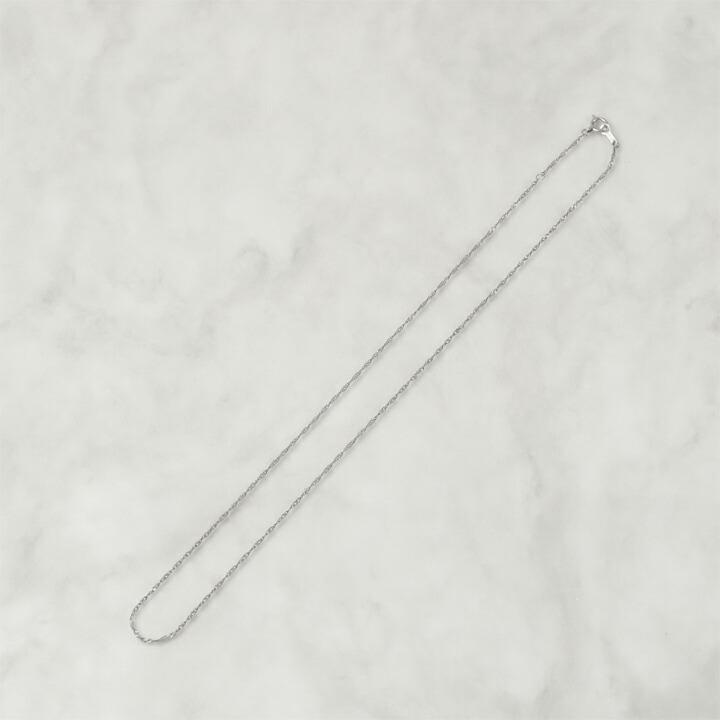 プラチナ ネックレス ネックレスチェーン プラチナネックレス PT スクリュー チェーン 1.2mm幅 レディース 華奢 ネックレス チェーン シンプル チェーンのみ | DEVAS | 04