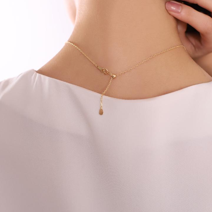 DEVAS 18金ネックレス k18 ネックレスチェーン幅1.3mm カットあずき