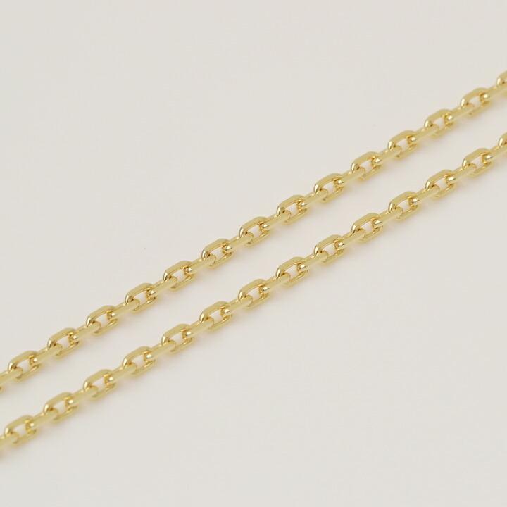 18金ネックレス k18 ネックレス 18金 レディース チェーン ネックレスチェーン あずき チェーン 1.75mm幅 メンズ 18k ゴールド シンプル 金 45cm 47cm 50cm 60cm | DEVAS | 02