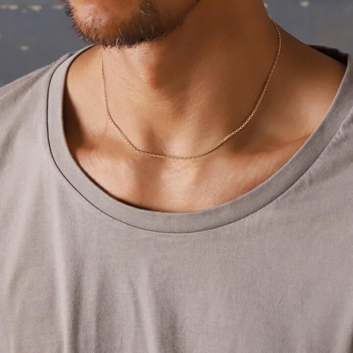 18金ネックレス k18 ネックレス 18金 レディース チェーン ネックレスチェーン あずき チェーン 1.75mm幅 メンズ 18k ゴールド シンプル 金 45cm 47cm 50cm 60cm | DEVAS | 06