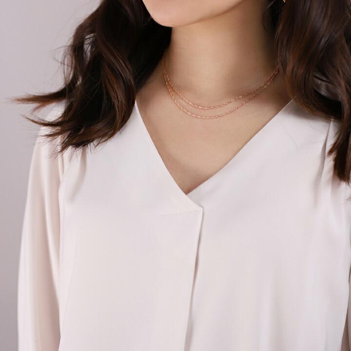 DEVAS 18金ネックレス k18 ピンクゴールド ネックレスチェーン