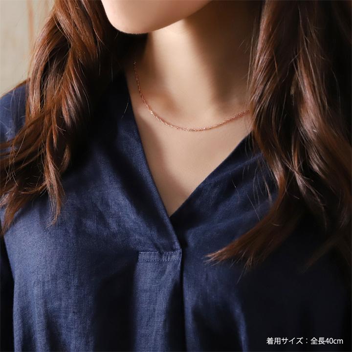 DEVAS 18金ネックレス k18 ピンクゴールド ネックレスチェーン
