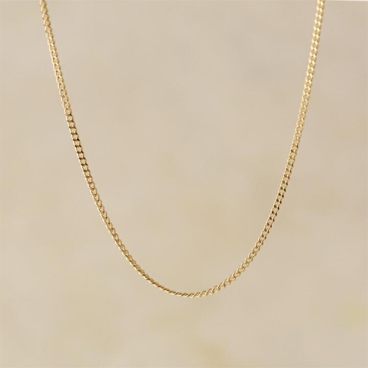 18金ネックレス k18 ネックレスチェーン 1.2mm幅 細喜平 チェーン レディース ネックレス チェーン 18k ゴールド | DEVAS | 02