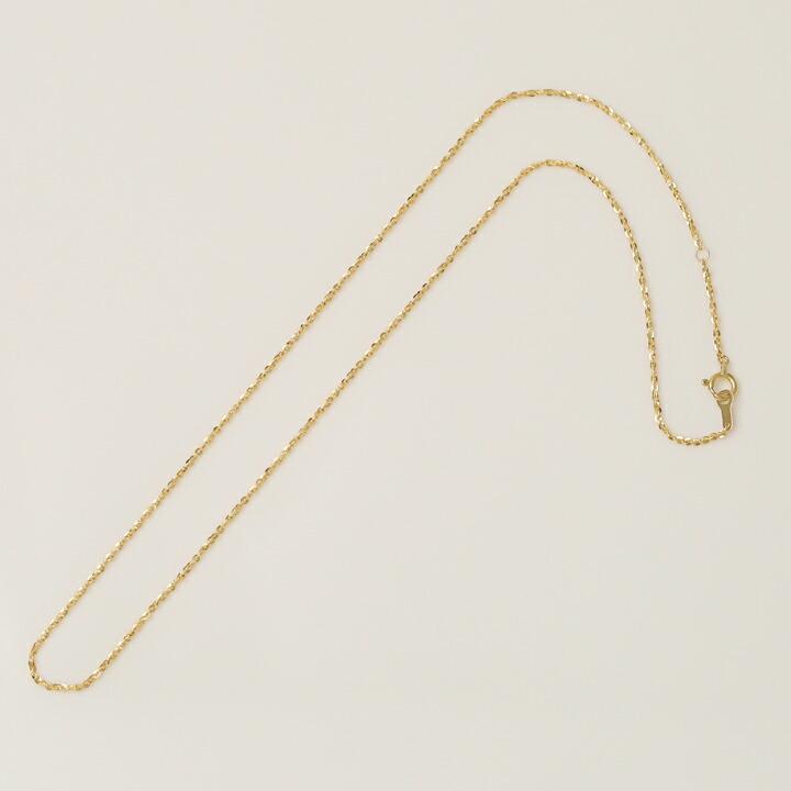 18金ネックレス k18 ネックレスチェーン あずきチェーン 1.2mm幅 レディース ネックレス チェーン 18k ゴールドの画像