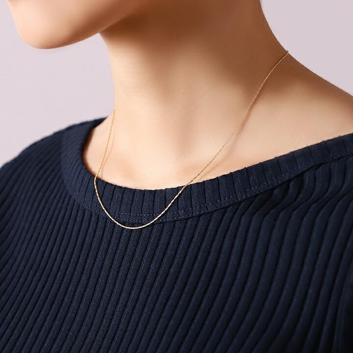 DEVAS 18金ネックレス k18 ネックレスチェーン ベネチアン ツイスト