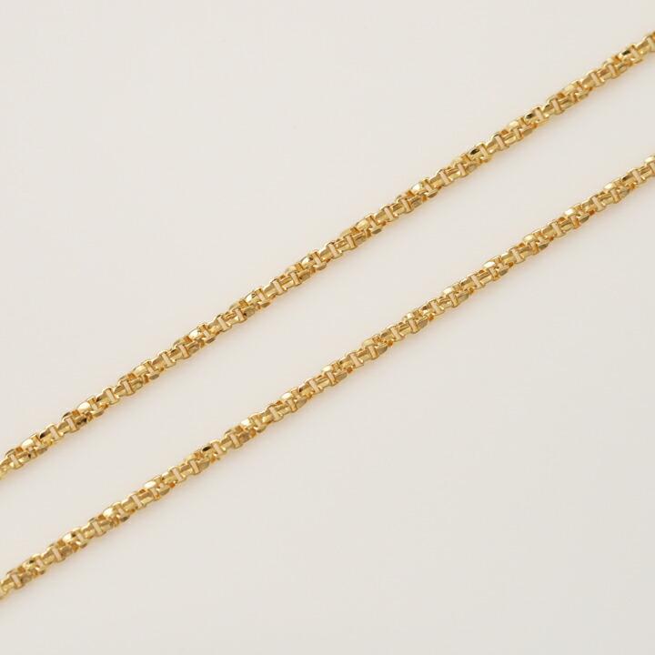 K18ゴールド ツイストチェーンネックレス　長さ40cm k18 ネックレス チェーン 18金 18k イエローゴールド 40cm ツイスト