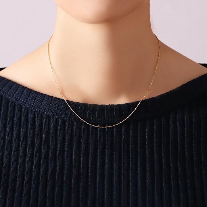 k18ゴールドツイストチェーンネックレスAU750 本当に 安い 通販ファッション - k18ゴールドツイストチェーン