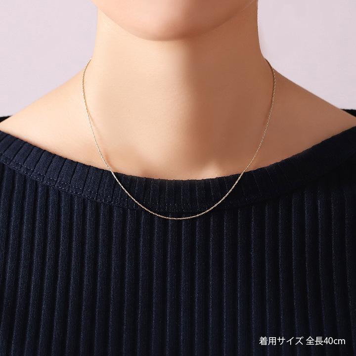 DEVAS プラチナ ネックレス レディース メンズ シンプル チェーンのみ