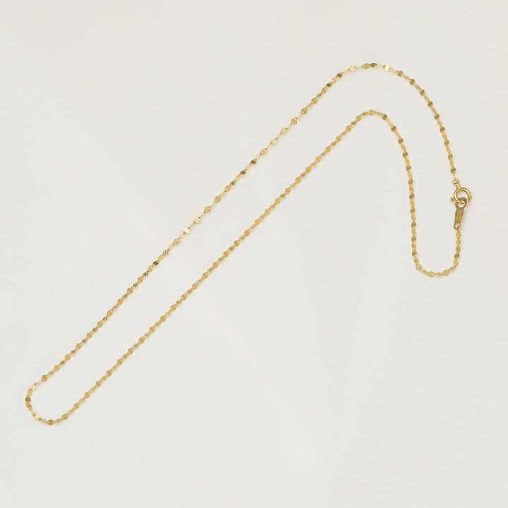 18金ネックレス k18 ネックレスチェーン フラワーチェーン 1.8mm幅 レディース ネックレス チェーン 18k ゴールド | DEVAS | 03