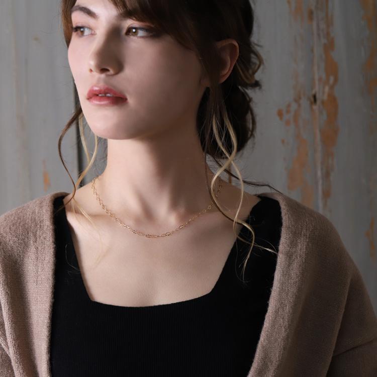 18金ネックレス k18 ネックレス 18金 レディース チェーン ネックレスチェーン リップルチェーン ネックレス 3.3mm 18k ゴールド シンプル 18 金 チェーンのみ | DEVAS | 13