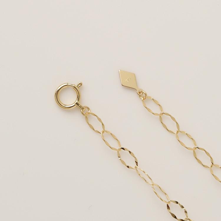 18金ネックレス k18 ネックレス 18金 レディース チェーン ネックレスチェーン リップルチェーン ネックレス 3.3mm 18k ゴールド シンプル 18 金 チェーンのみ | DEVAS | 04