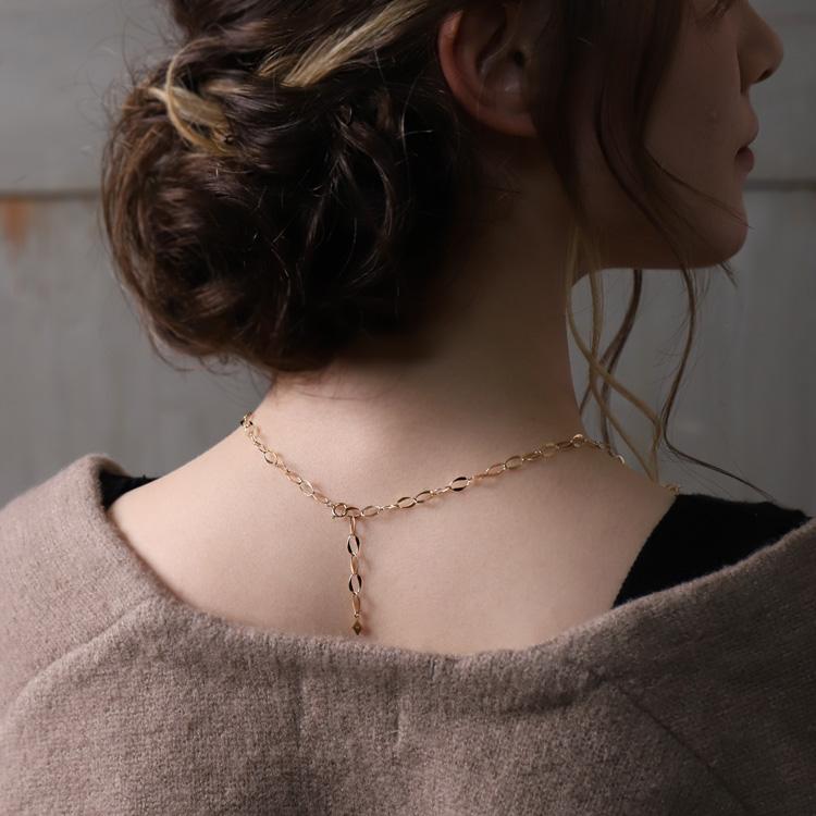 DEVAS 18金ネックレス k18 ネックレスチェーン ロングネックレス 80cm 