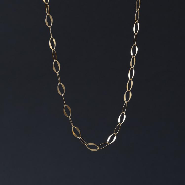 DEVAS 18金ネックレス k18 ネックレスチェーン ロングネックレス 80cm 