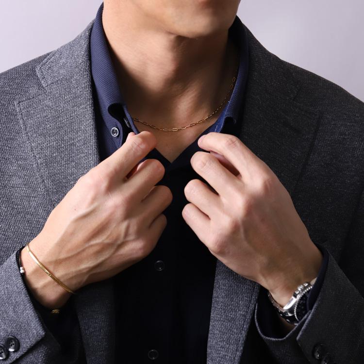 18金ネックレス k18 ネックレスチェーン 4面カット 2.2mm幅 メンズ ネックレス チェーン レディース 18k ゴールド | DEVAS | 08