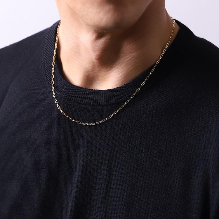18金ネックレス k18 ネックレスチェーン 4面カット 2.2mm幅 メンズ ネックレス チェーン レディース 18k ゴールド | DEVAS | 09