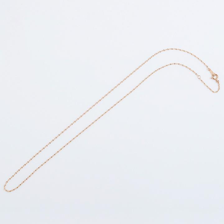 18金ネックレス k18 ピンクゴールド ネックレスチェーン ブルーム 1.2mm幅 レディース ネックレス チェーン 18k | DEVAS | 07