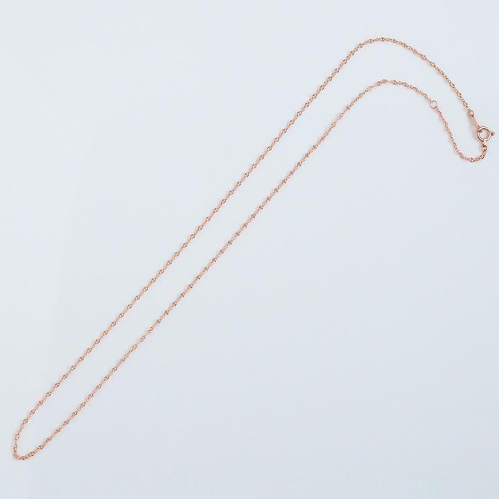 18金ネックレス k18 ネックレス 18金 レディース チェーン ピンクゴールド ネックレスチェーン ブルーム 1.6mm幅 18k シンプル 18 金 華奢 チェーンのみ | DEVAS | 06