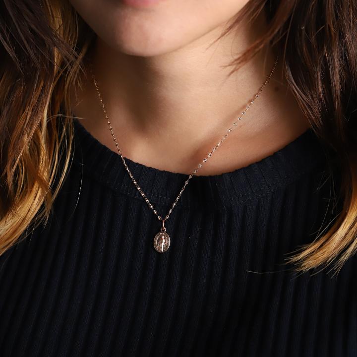 18金ネックレス k18 ネックレス 18金 レディース チェーン ピンクゴールド ネックレスチェーン ブルーム 1.6mm幅 18k シンプル 18 金 華奢 チェーンのみ | DEVAS | 09