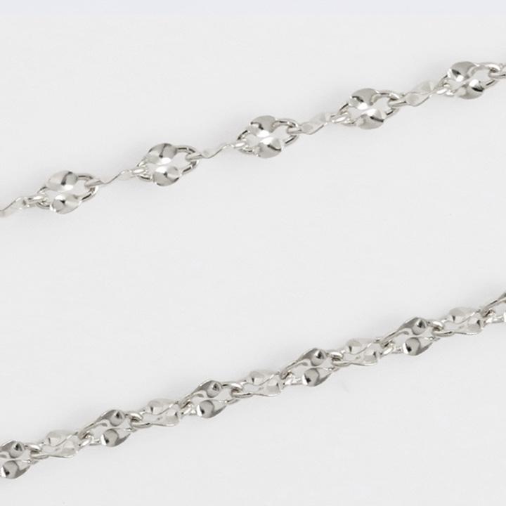 日曜7%クーポン有▼ プラチナ ネックレス ネックレスチェーン プラチナネックレス ブルームチェーン 1.2mm幅 PT850 レディース チェーン