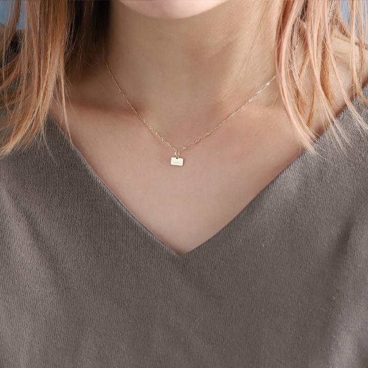 DEVAS 10金ネックレス k10 ネックレスチェーン 1.2mm幅 スクリュー