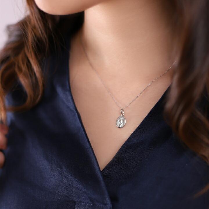 日曜7%クーポン有▼ ペンダントトップ プラチナ ネックレス トップ ペンダント レディース PT950 マリア メダイ コイン プラチナペンダント | DEVAS | 06