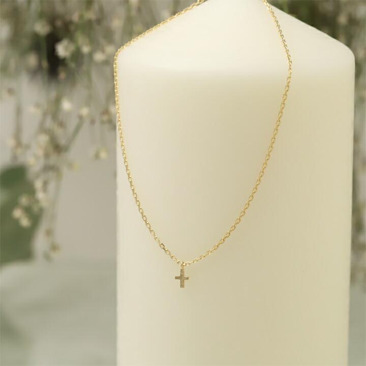 18金 アンクレット k18 ゴールド 18k レディース プチクロス 十字架 デザイン 18金アンクレット シンプル 18 金 | DEVAS | 01