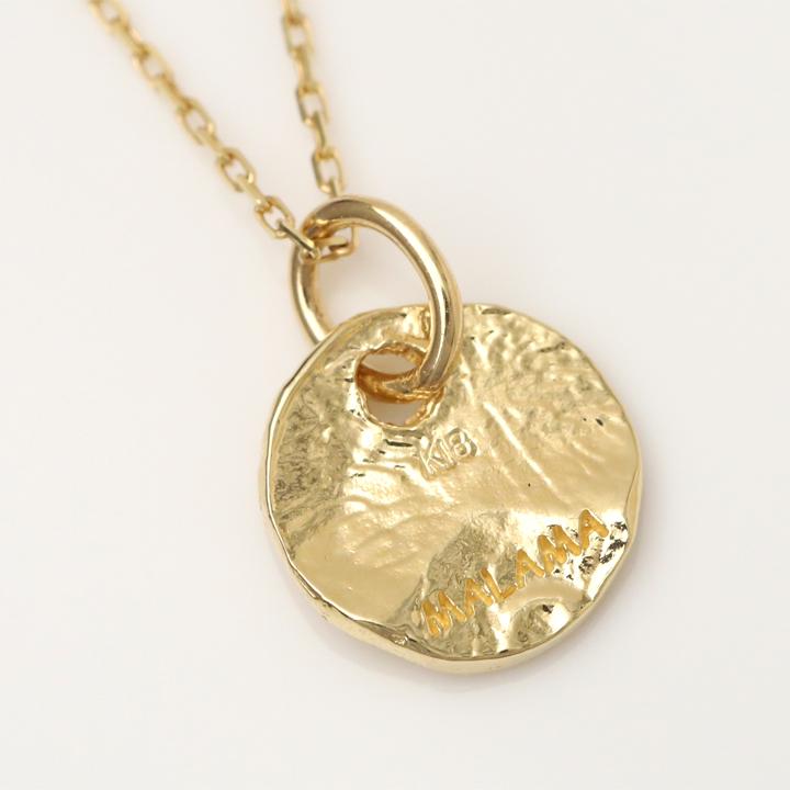 18金ネックレス k18 ネックレス 18金 レディース イニシャルネックレス イニシャル アルファベット コイン 刻印 18k | DEVAS | 04