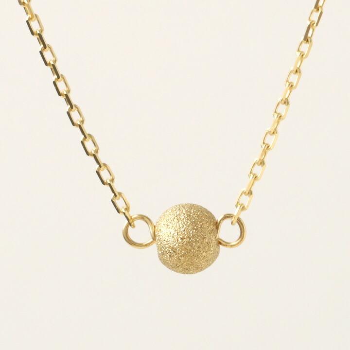 18金ネックレス k18 ネックレス 18金 レディース ボール プチボール プチネックレス 地金 18k ゴールド シンプル | DEVAS | 02