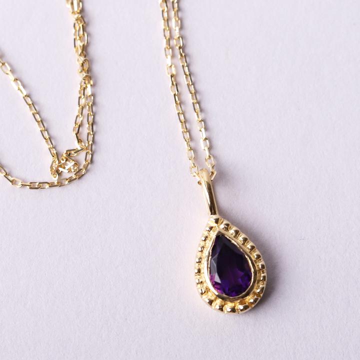 ペンダントトップ 18金 k18 18金ネックレス ペンダント レディース 天然石 ブルートパーズ アメジスト シトリン | DEVAS | 02