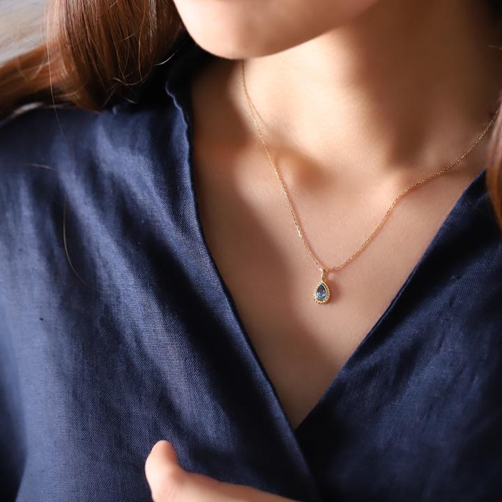 ペンダントトップ 18金 k18 18金ネックレス ペンダント レディース 天然石 ブルートパーズ アメジスト シトリン | DEVAS | 06