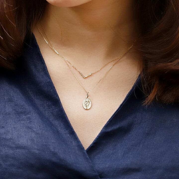 DEVAS 18金ネックレス k18 ネックレス 18金 レディース Vバー 凹凸 V字