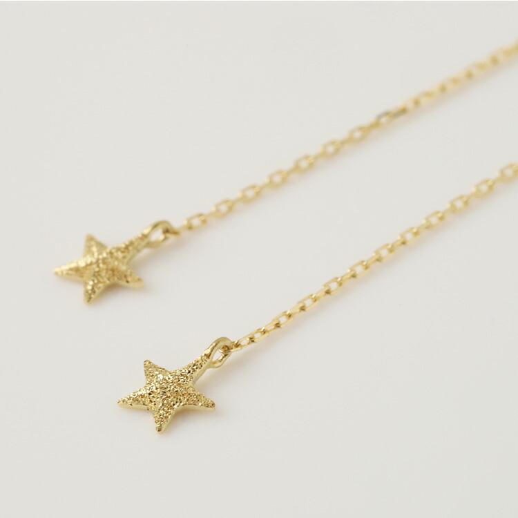 日曜7%クーポン有▼ 18金 ピアス k18 揺れる アメリカンピアス 18k 星 スターピアス 18金ピアス シンプル k18ピアス レディース ピアス18金 | DEVAS | 04