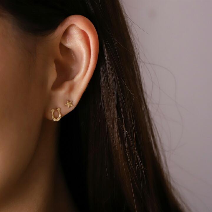 18金 ピアス k18 18金ピアス 18k 馬蹄 ホースシュー シンプル k18ピアス レディース ピアス18金 ゴールド 18kピアス | DEVAS | 06