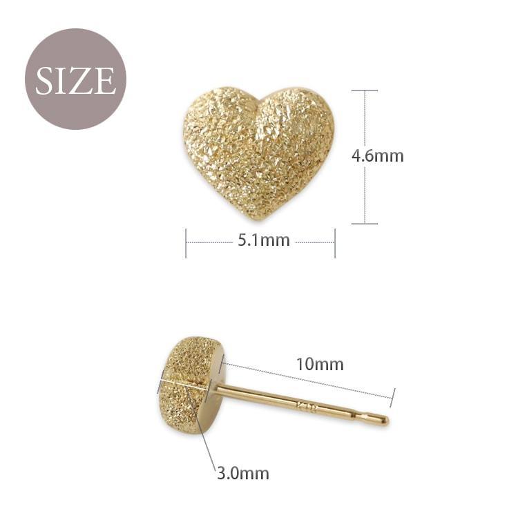 18金 ピアス k18 18金ピアス 18k ハート シンプル k18ピアス レディース ピアス18金 地金 ゴールド 18kピアス 小さめ | DEVAS | 06